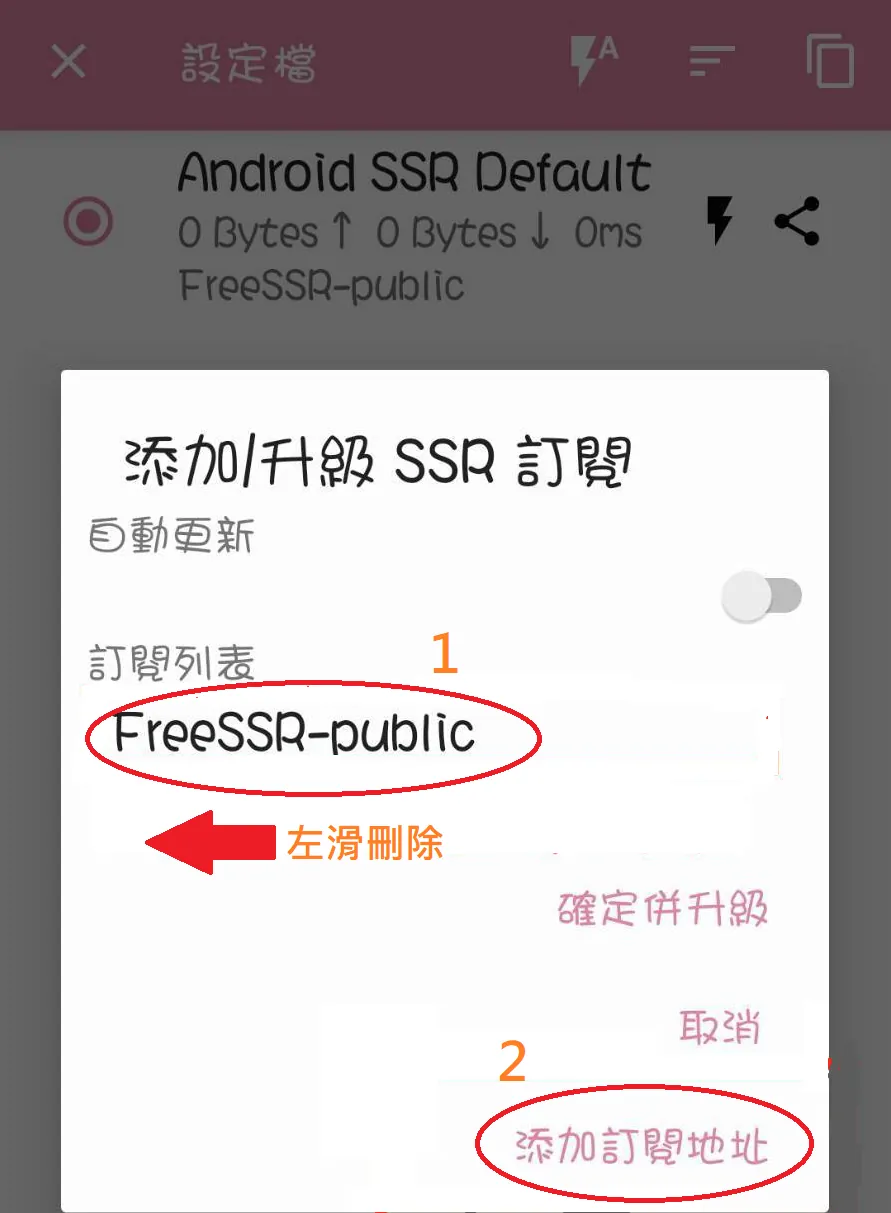 刪除預設的 FreeSSR-public 畫面